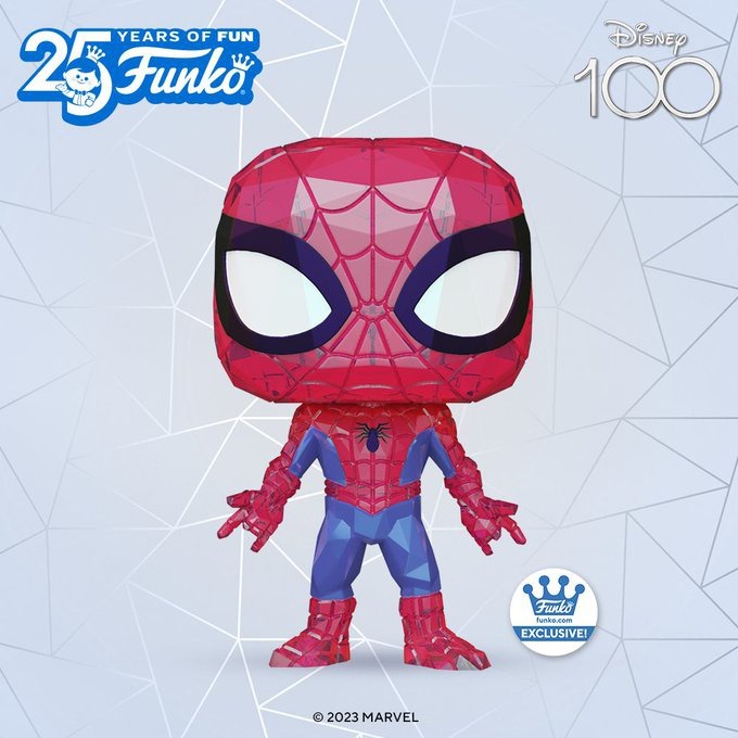 Funko Pop Marvel - The Walt Disney Company 100th Anniversary - Spider-Man (Facet) (Funko Shop Exclusive) - New Funko Pop vinyl Figure - Pop Shop Guide