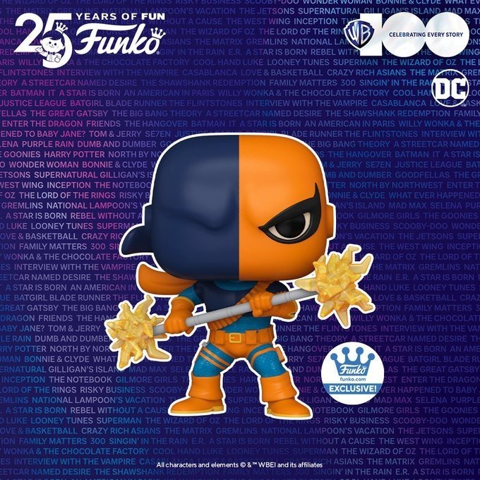 Funko Pop DC Heroes - Warner Brother 100th Anniversary - New Deathstroke Funko Pop Vinyl Figure - Funko Shop Exclusive - New Funko Pop Figure - Pop Shop Guide