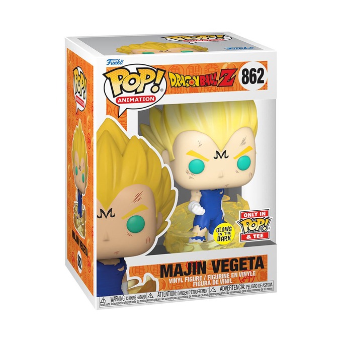 Funko Pop news - New Dragon Ball Z Majin Vegeta (Glow) Funko Pop! vinyl figure and T-Shirt bundle - 02 - Pop Shop Guide