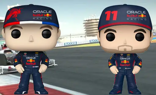 Funko Pop news - New Formula 1 Max Verstappen and Sergio Perez (Oracle Red Bull) Funko Pop! Racing figures - Pop Shop Guide