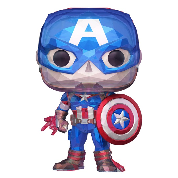 Funko Pop news - New exclusive Disney 100th Funko Pop! Marvel Captain America (Facet) figure - Pop Figure - Pop Shop Guide