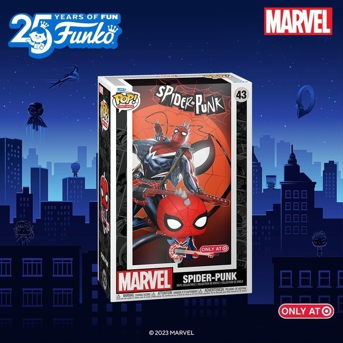Funko Pop Comic Covers - Marvel – Spider-Punk - Spider-Punk #4 (Variant) (2022) (Target) - New Funko Pop Vinyl Figure - Pop Shop Guide