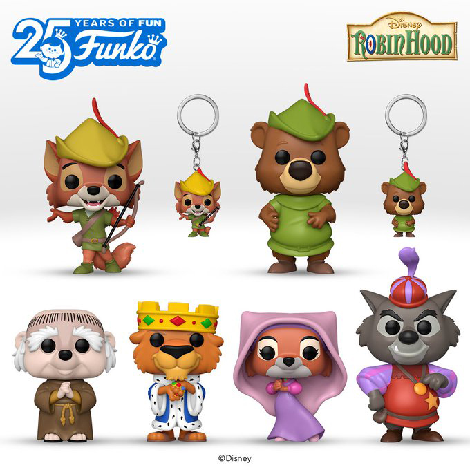 Funko Pop Disney - Robin Hood - New Robin Hood 50th Anniversary Funko Pop Vinyl Figures - Pop Shop Guide