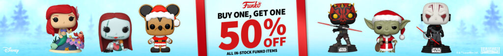 Funko Pop news - Entertainment Earth Buy One, Get One 50% Off on All In-Stock Funko Sale - Pop Shop Guide