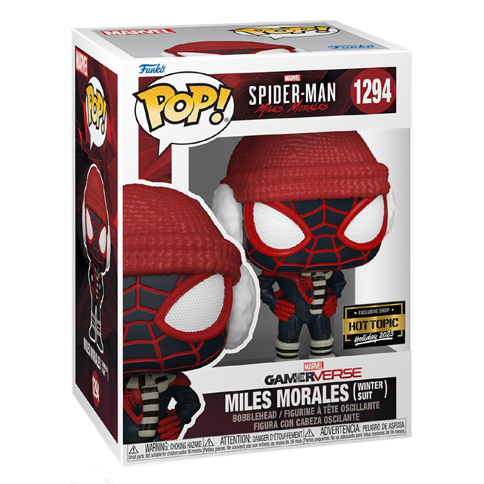 Funko Pop news - New exclusive Marvel Spider-Man Miles Morales (Gamerverse) Funko Pop! Miles Morales (Winter Suit) figure - Pop Box - Pop Shop Guide