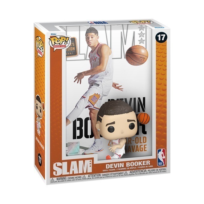 Funko Pop news - New SLAM NBA Basketball (2023 wave 2) Funko Pop! Magazine Cover figures - Devin Booker - Pop Shop Guide