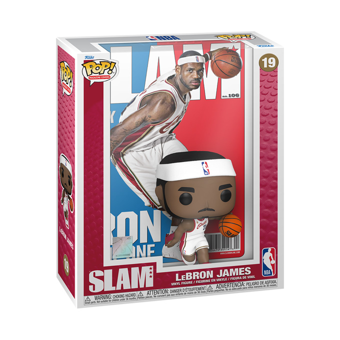 Funko Pop news - New SLAM NBA Basketball (2023 wave 2) Funko Pop! Magazine Cover figures - LeBron James - Pop Shop Guide
