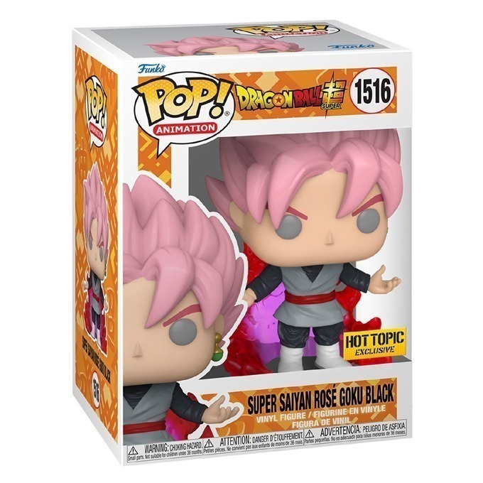 Funko Pop news - New exclusive Dragon Ball Super Funko Pop! Super Saiyan Rosé Goku Black (Glow) figure - Pop Box - Pop Shop Guide