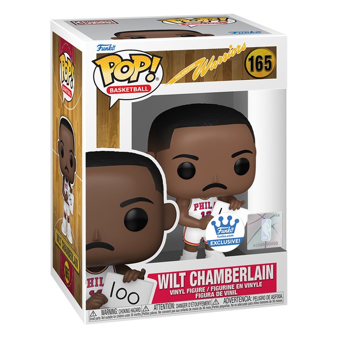 Funko Pop news - New exclusive Wilt Chamberlain (1962 Philadelphia Warriors) 100-Point Game Funko Pop! NBA Basketball figure - Pop Box - Pop Shop Guide