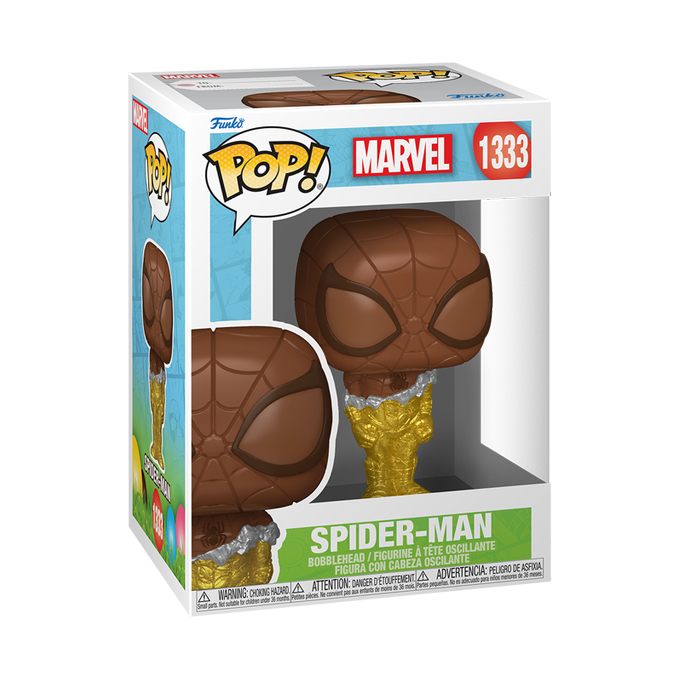 Pop! Marvel Comics - (1333) Marvel Holiday - Spider-Man Easter Chocolate Deco - Pop Shop Guide 680