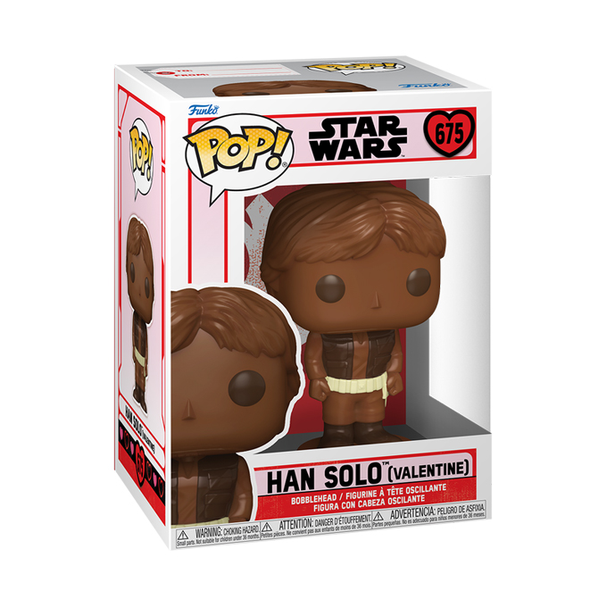 Pop! Star Wars (675) - Valentine's Day - Han Solo (Valentine) Chocolate - Pop Shop Guide 680