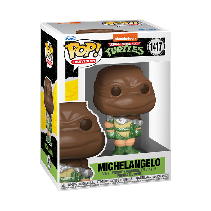 Pop! Television (1417) - Teenage Mutant Ninja Turtles - Michelangelo Easter Chocolate - Pop Shop Guide 680
