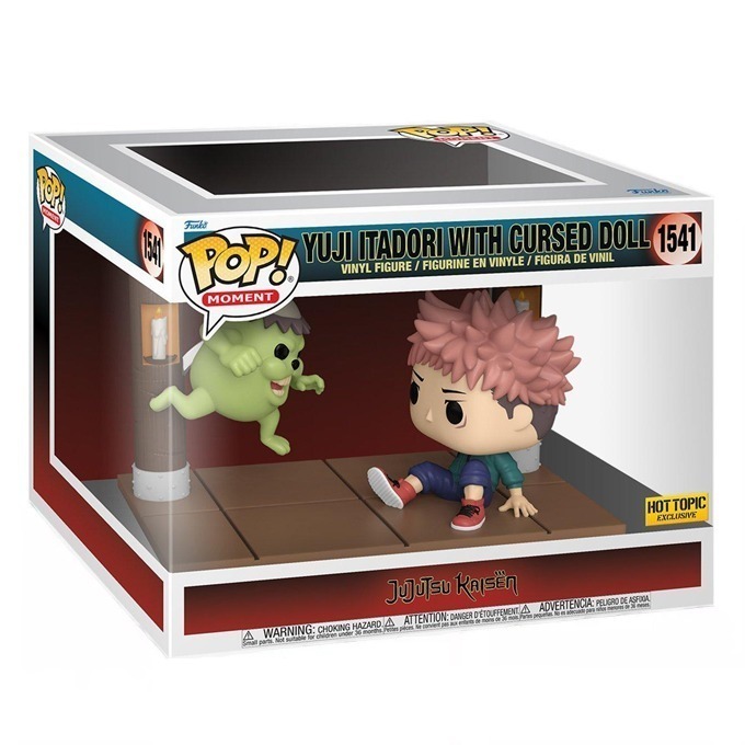 Funko Pop news - New exclusive Jujutsu Kaisen Funko Pop! Yuji Itadori with Cursed Doll figure - Pop Box - Pop Shop Guide