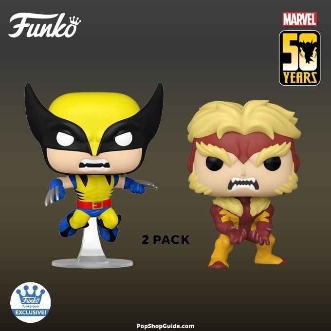 Funko Pop Marvel - New Marvel Wolverine 50th Anniversary Funko Pop! vinyl figures - 2 Pack Funko Shop - Pop Shop Guide