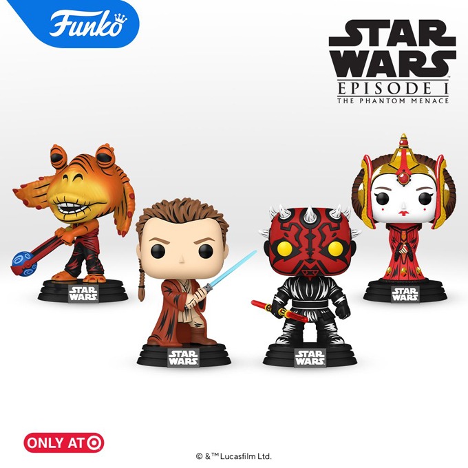 Funko Pop Star Wars - Episode I The Phantom Menace (25th Anniversary) Funko Pop Vinyl Figures - Retro Series - Pop Shop Guide
