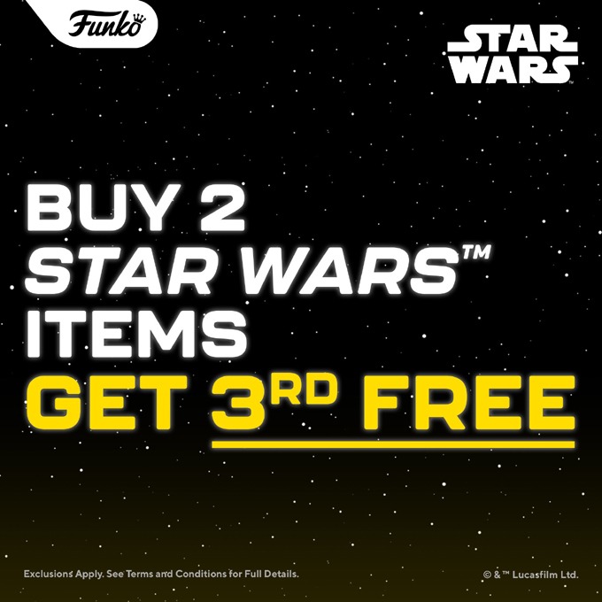 Funko Pop news - Funko & Funko Europe Star Wars Day Promotion - Buy 2, Get 3rd Free - banner - Pop Shop Guide