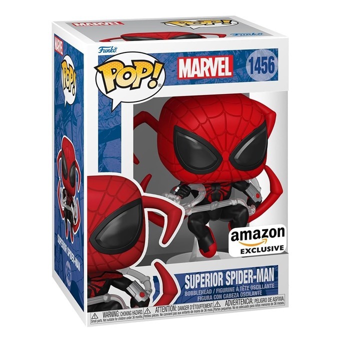 Funko Pop news - New exclusive Marvel Superior Spider-Man Funko Pop! vinyl figure - Box - Pop Shop Guide