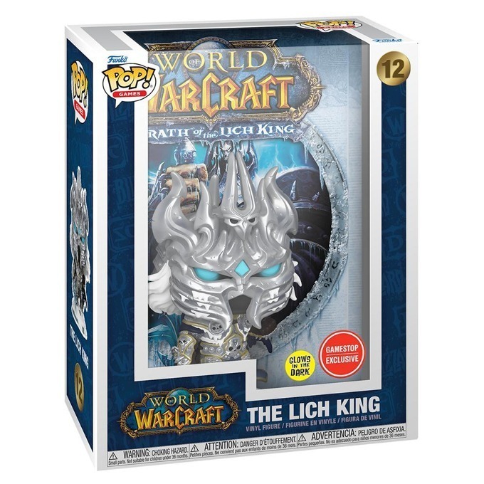 Funko Pop news - New exclusive World of Warcraft Wrath of the Lich King Funko Pop! Glow in the Dark Game Cover figure - Pop Box - Pop Shop Guide