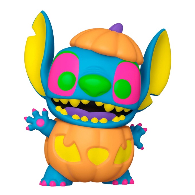 Funko Pop news - New exclusive Disney Lilo and Stitch Funko Pop! Pumpkin Stitch (Black Light) figure - Pop Figure - Pop Shop Guide
