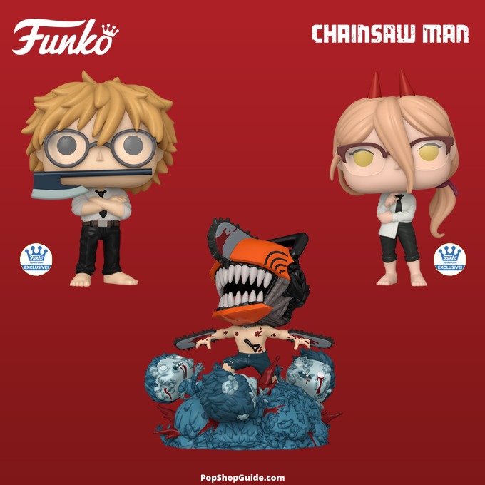 Funko Pop Animation - New Chainsaw Man (Anime TV series) Funko Pop! vinyl figures (wave 2) Exclusives - Pop Shop Guide