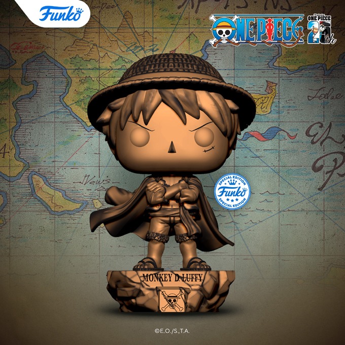Funko Pop Animation - One Piece - New One Piece (25th Anniversary) (Television Series) Funko Pop! Monkey D. Luffy (Bronze) figure (Funko Shop) - Pop Shop Guide