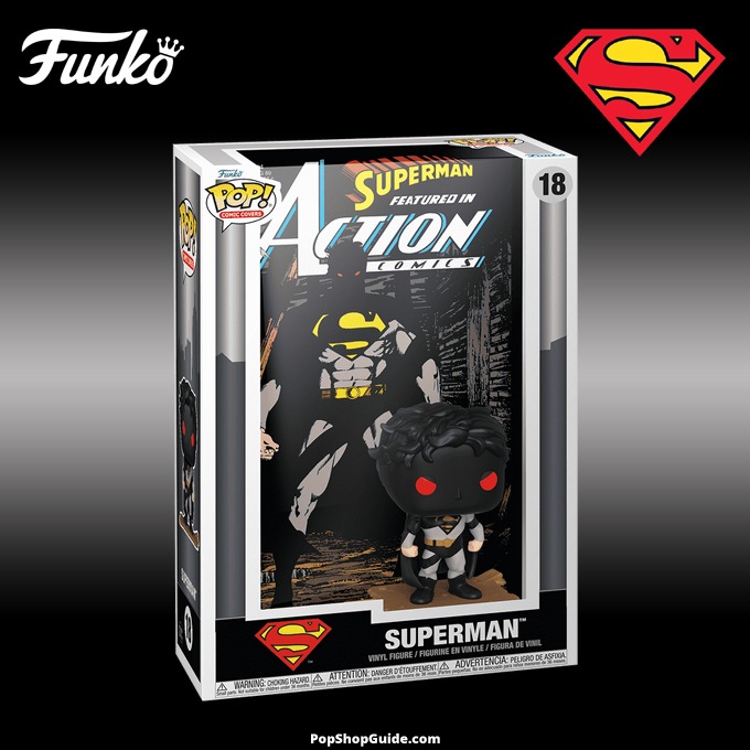 Funko Pop Comic Covers - New Superman (Action Comics #644) Funko Pop! Comic Cover figure - Pop Shop Guide