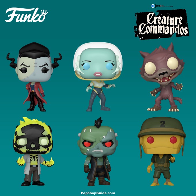Funko Pop Television - New DC Creature Commandos (TV Series) Funko Pop Vinyl Figures - Pop Shop Guide