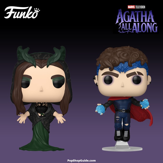 Funko Pop Marvel - New Marvel Studios Agatha All Along (TV series) Funko Pop! Vinyl Figures - Death and Wiccan - Pop Shop Guide