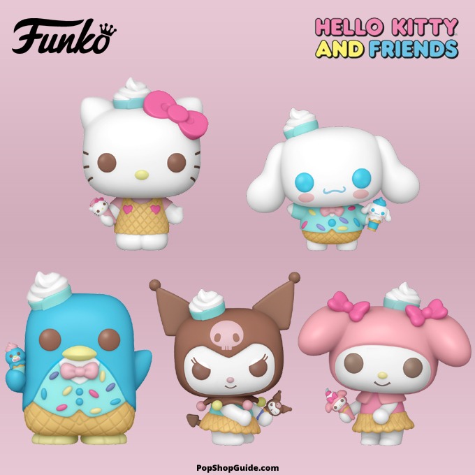 Funko Pop Sanrio - New Sanrio Hello Kitty and Friends (Ice Cream) Funko Pop! vinyl figures.