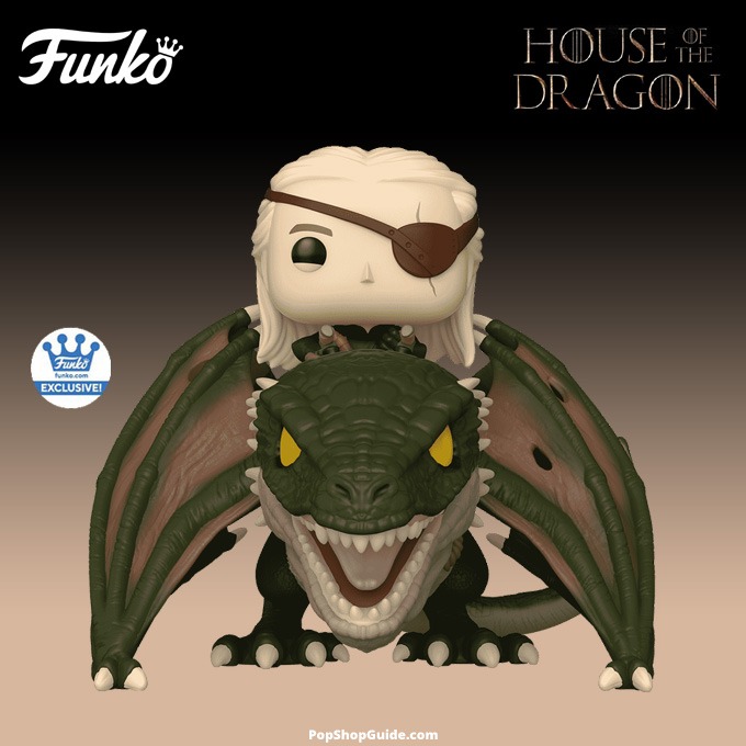Pop! Rides Deluxe Aemond Targaryen with Vhagar