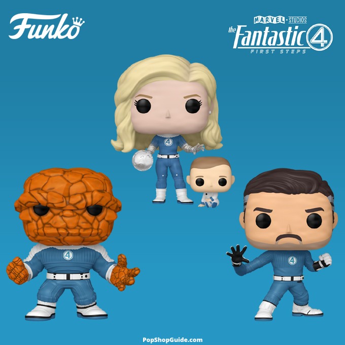 Funko Pop! The Fantastic Four: First Steps figures